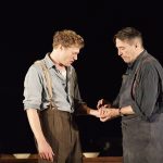 smSam Reid (Gene Laine) and Ciaran Hinds (Nick Laine) in Girl from the North Country at The Old Vic. Phoyo by M