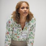 Angela Griffin in Building The Wall at the Park Theatre. Photo by Mark Douet _50A2192