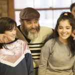 Matilda Hopkins, Andy Nyman (Teyve), Valentina Theodoulou credit – Johan Persson