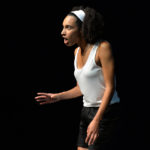 Tessie Orange Turner is Gretel Bergmann in Games By Henry Naylor photo by Steve Ullathorne 2