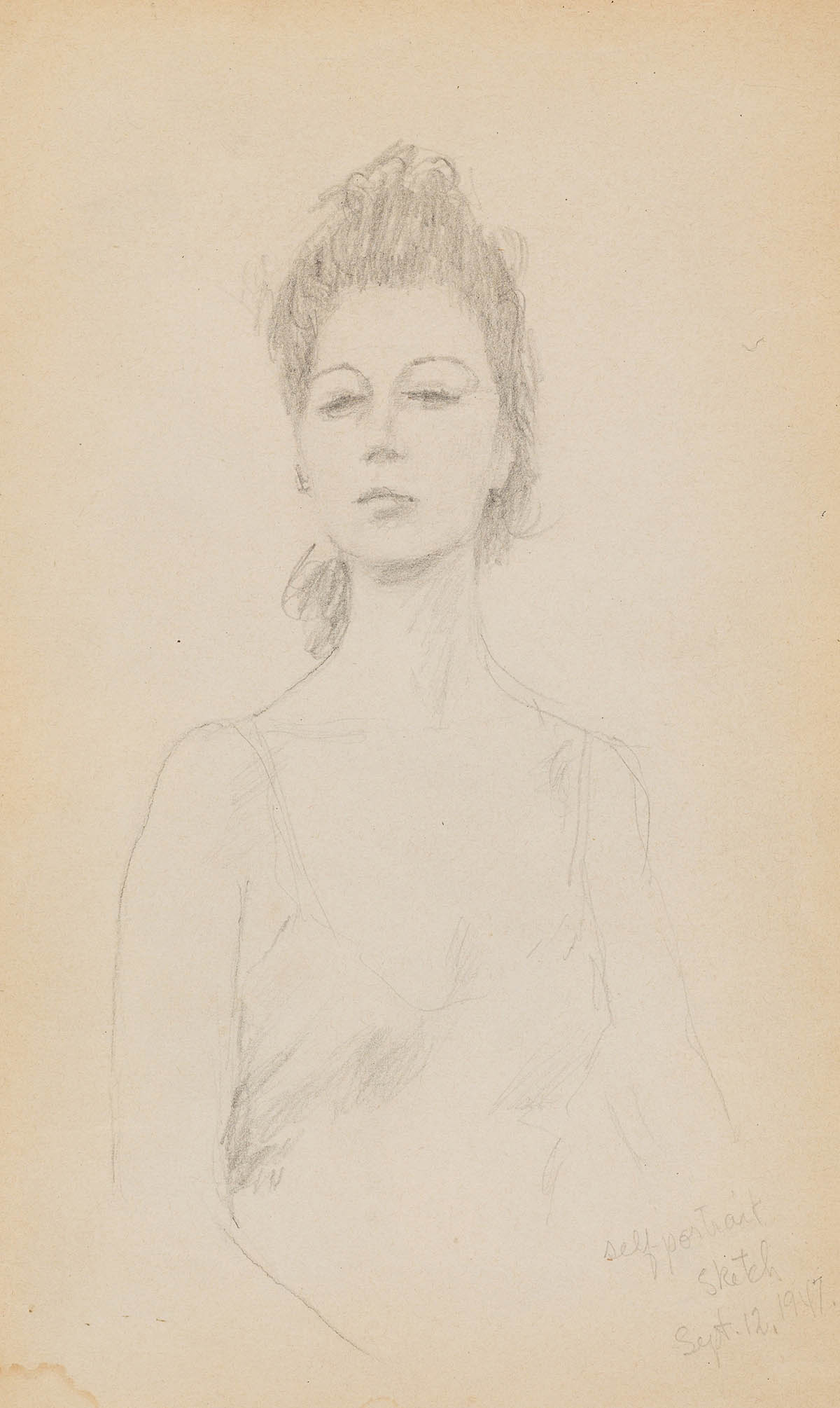 DOROTHEA TANNING - Self-Portrait 1947 - The Artiscape