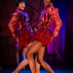 Showgirl Dora (Melissa James) and Showgirl Nora (Omari Douglas) in Wise Children at The Old Vic. Photo by Steve Tanner (1)