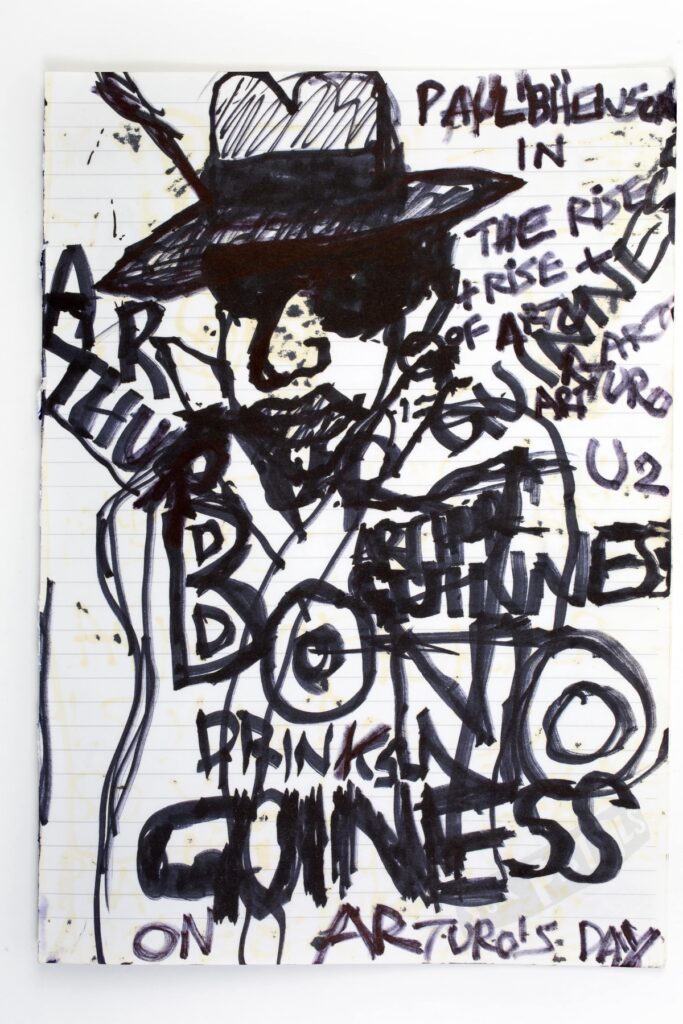 Bono drinking Guinness, Artist Shane MacGowan