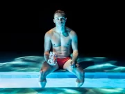 Finn Cole in Red Speedo, © Johan Persson