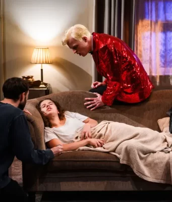 Ned Costello, William Robinson and Elizabeth Connick, © Charles Flint